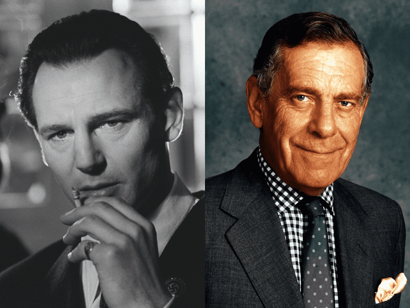 Liam Neeson e Morley Safer