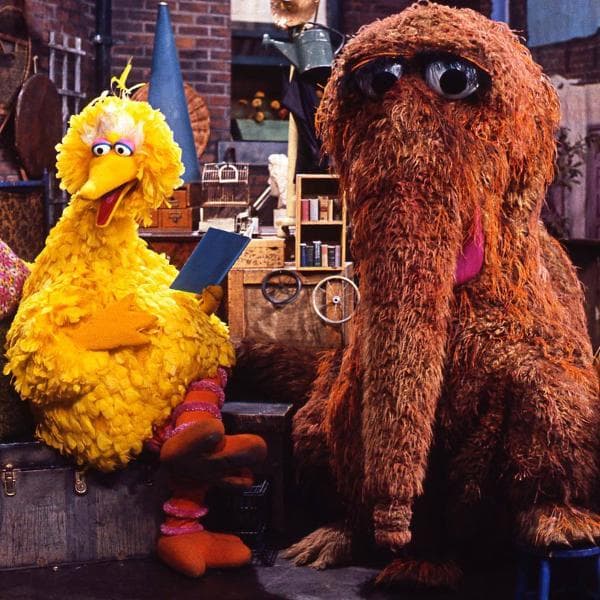 Snuffleupagus e Big Bird